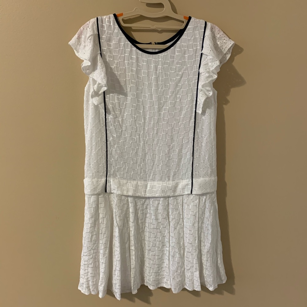 White one piece dress 👗